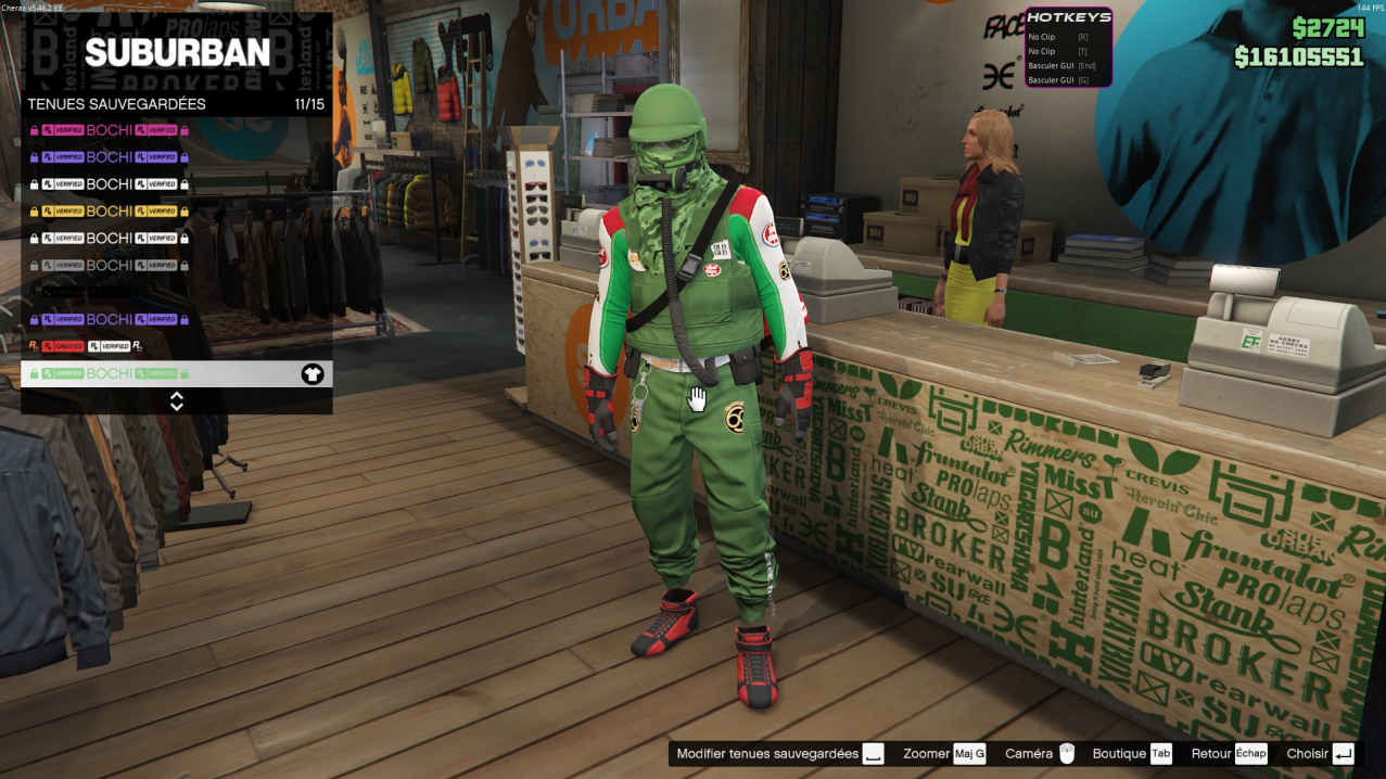 Tenue verte