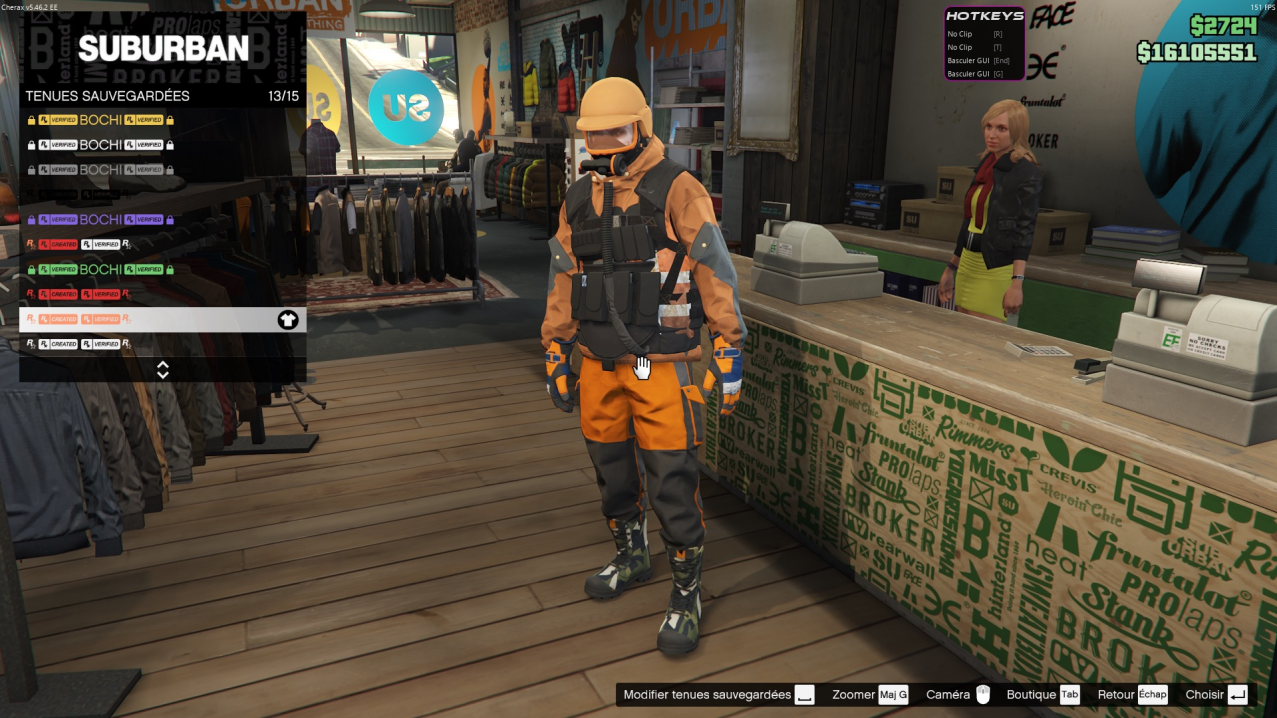 Tenue orange